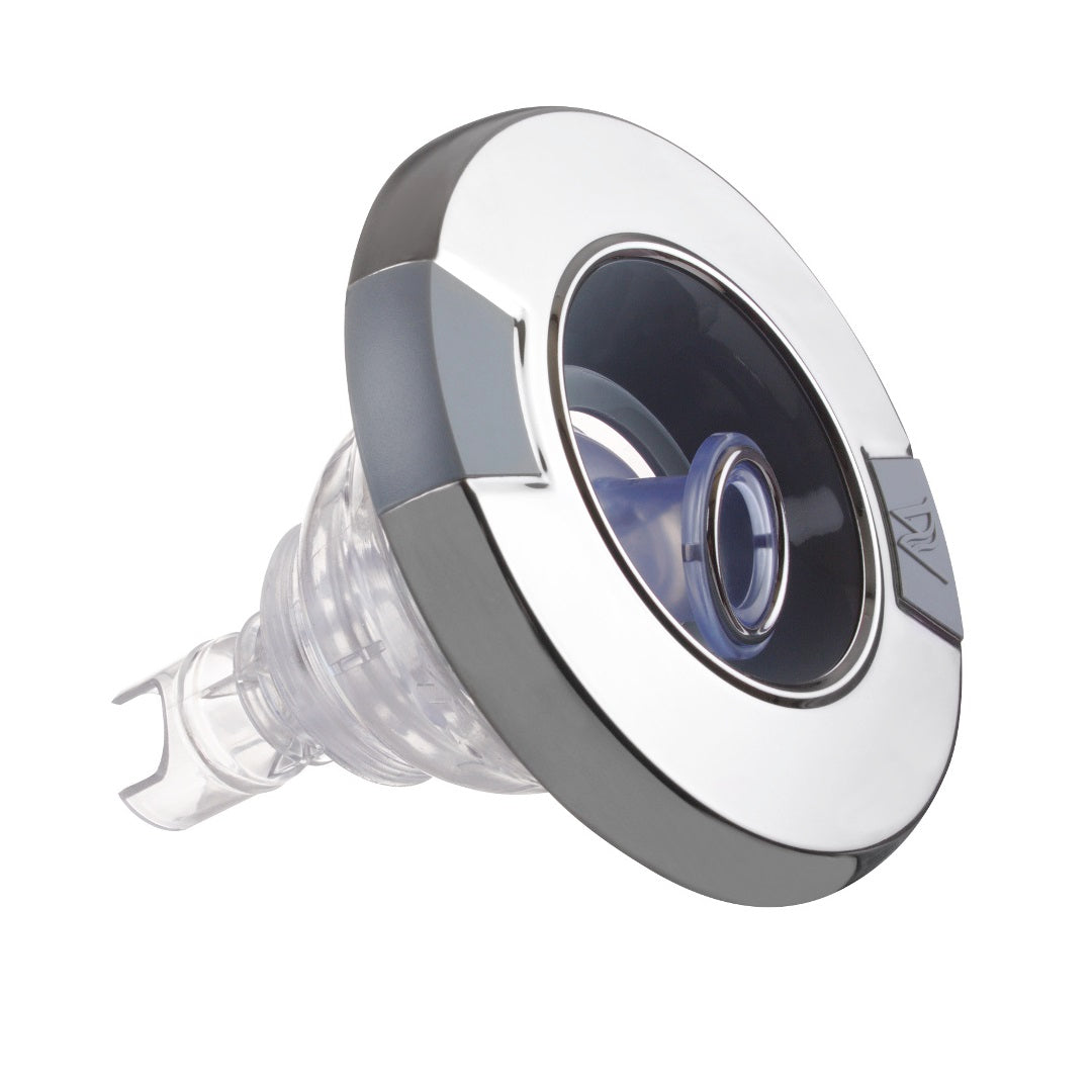 Buse de spa Wellis 13 cm à jet rotatif, façade transparente