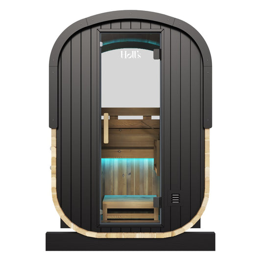 Sauna de terrasse compact 2 places – Holl's Cocoon 130