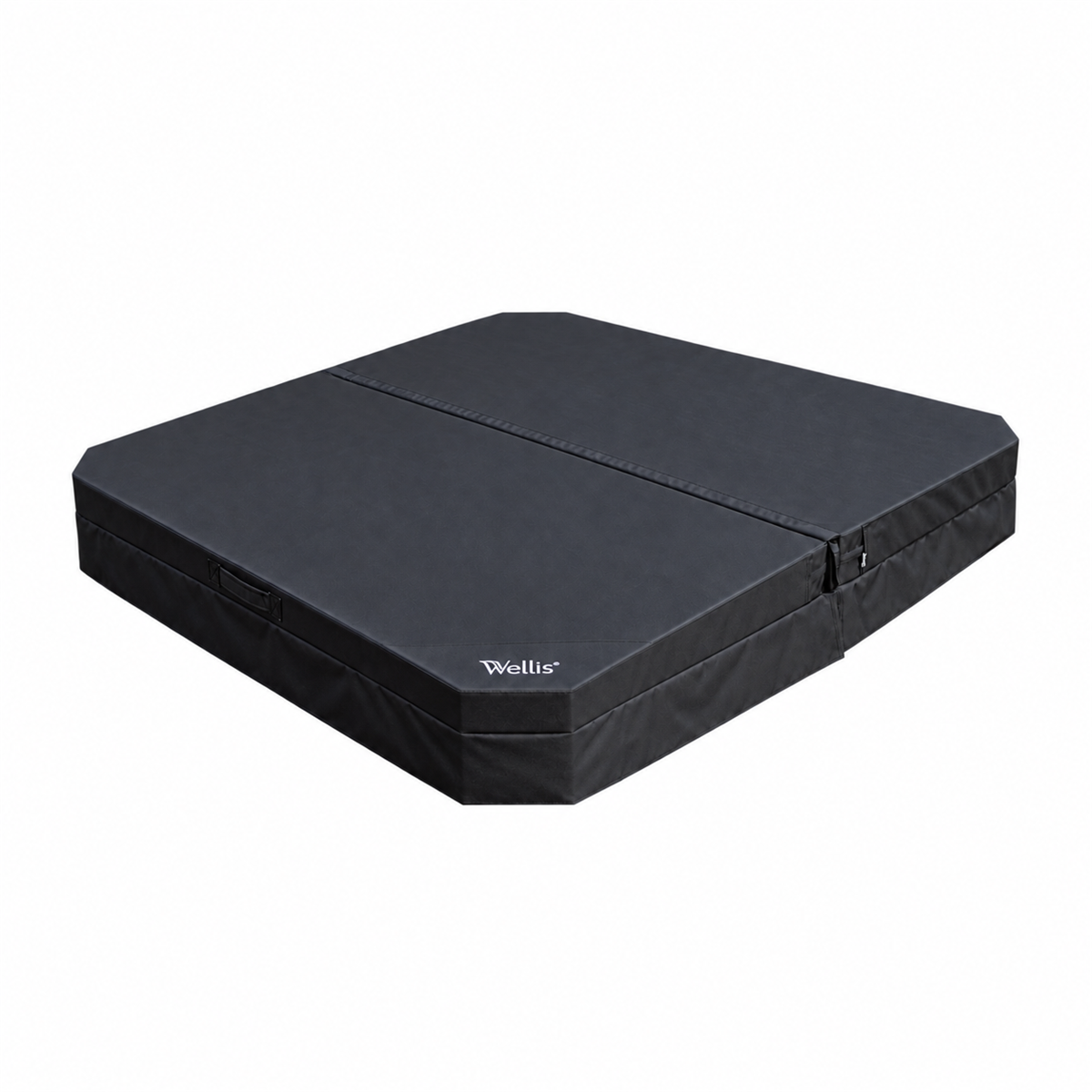 Couverture de spa Wellis BlackTex carrée à grands coins anglés