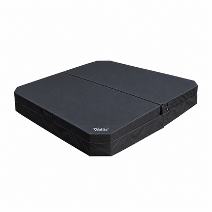 Couverture de spa Wellis BlackTex carrée à grands coins anglés