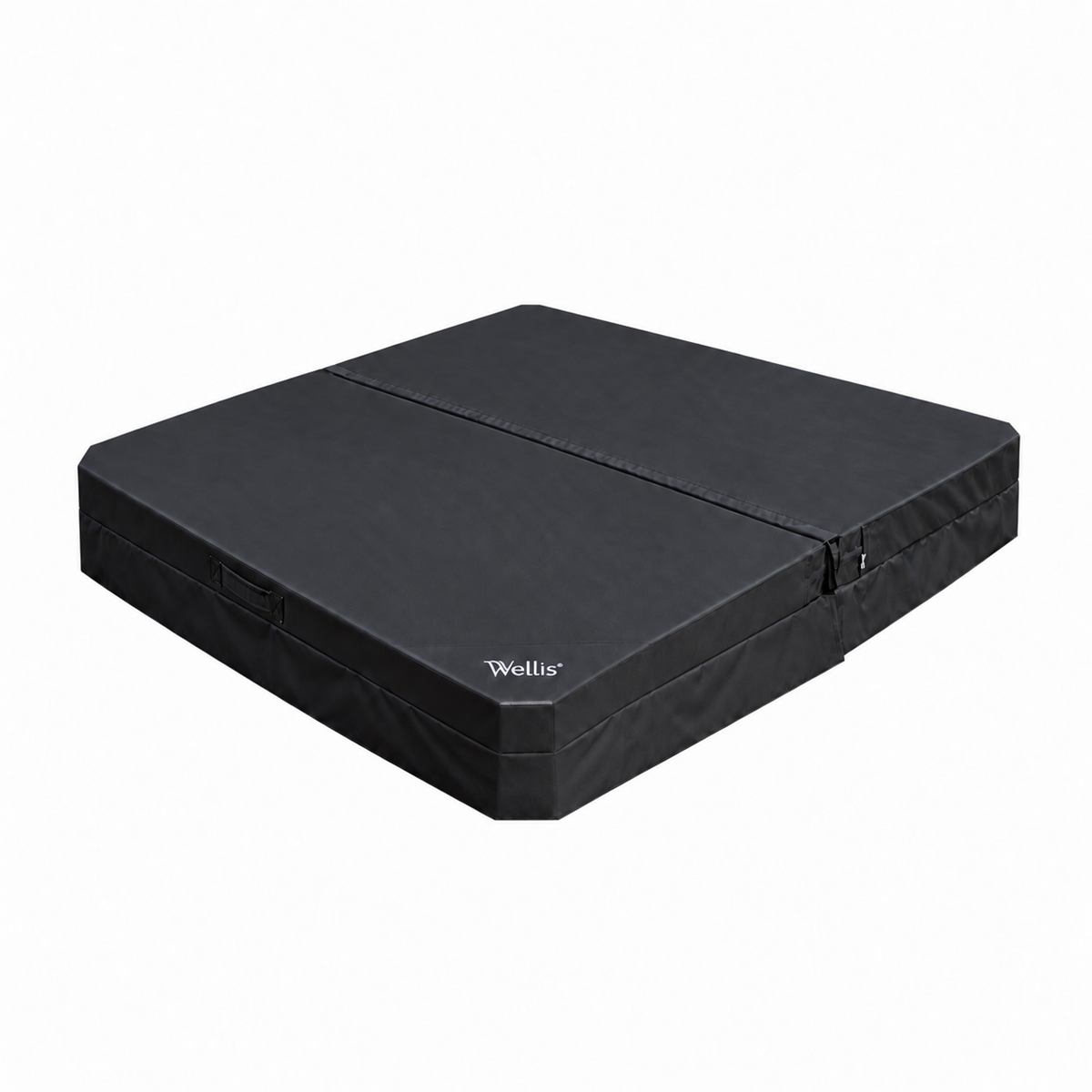 Couverture de spa Wellis BlackTex carrée à petits coins anglés