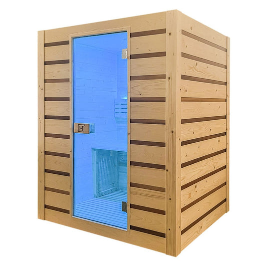 Holl's Eccolo 2 places – Sauna traditionnel compact à isolation renforcée