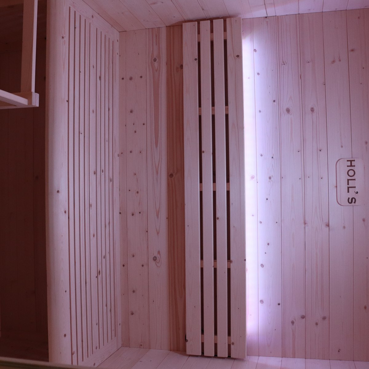 Sauna traditionnel compact à isolation renforcée – Holl's Eccolo 2 places
