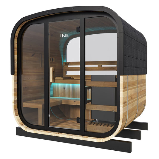 Holl's Hestia 160 – Sauna extérieur thermo-traité 5 à 6 places