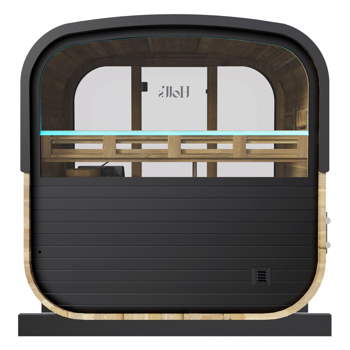 Sauna extérieur thermo-traité 5 à 6 places – Holl's Hestia 160