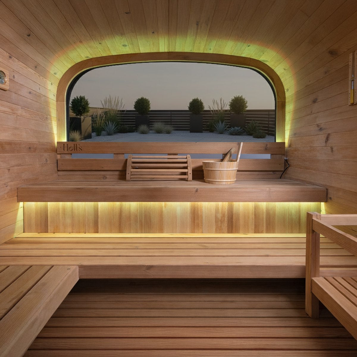 Sauna Lounge à terrasse intégrée – Holl's Hestia Lounge 210