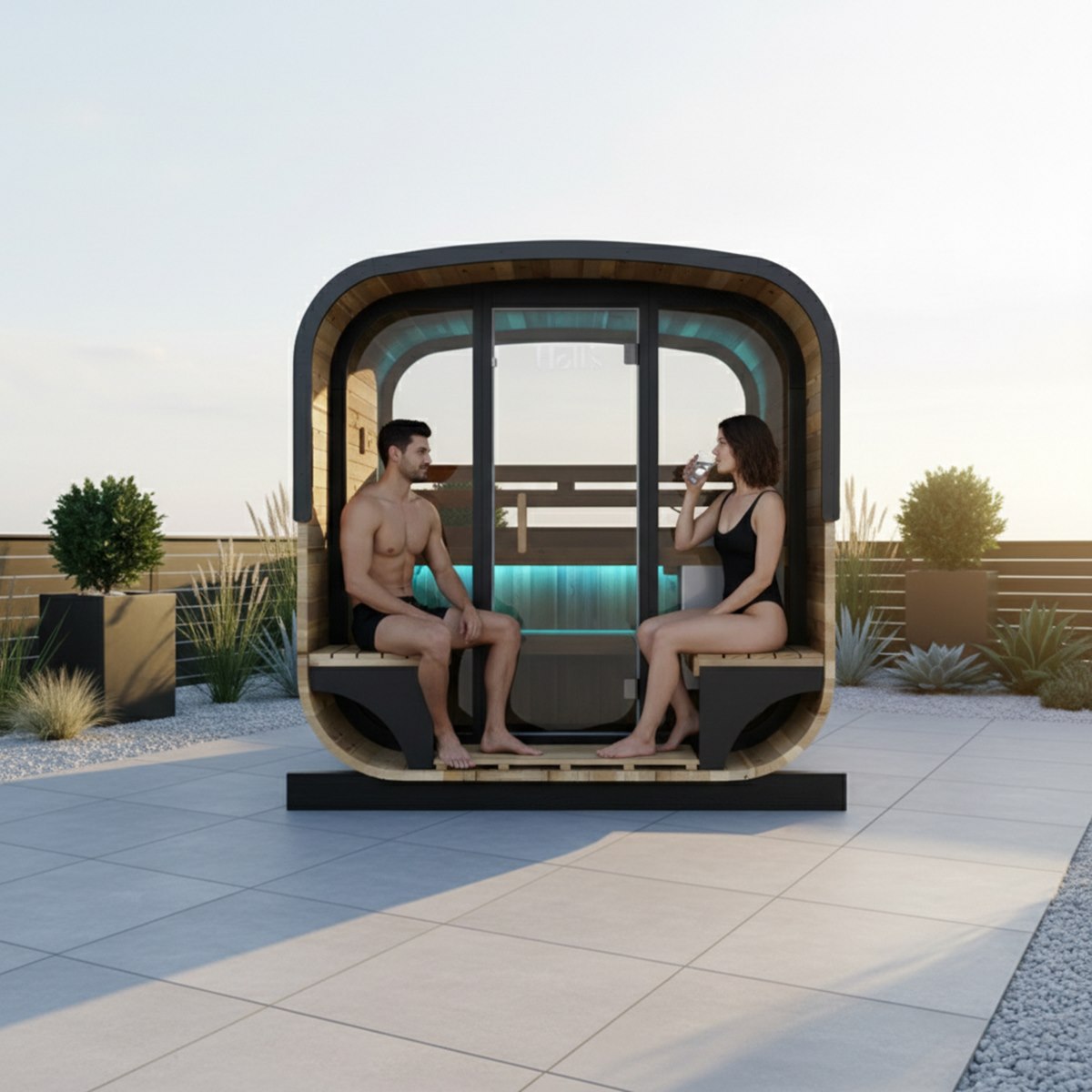 Sauna Lounge à terrasse intégrée – Holl's Hestia Lounge 210