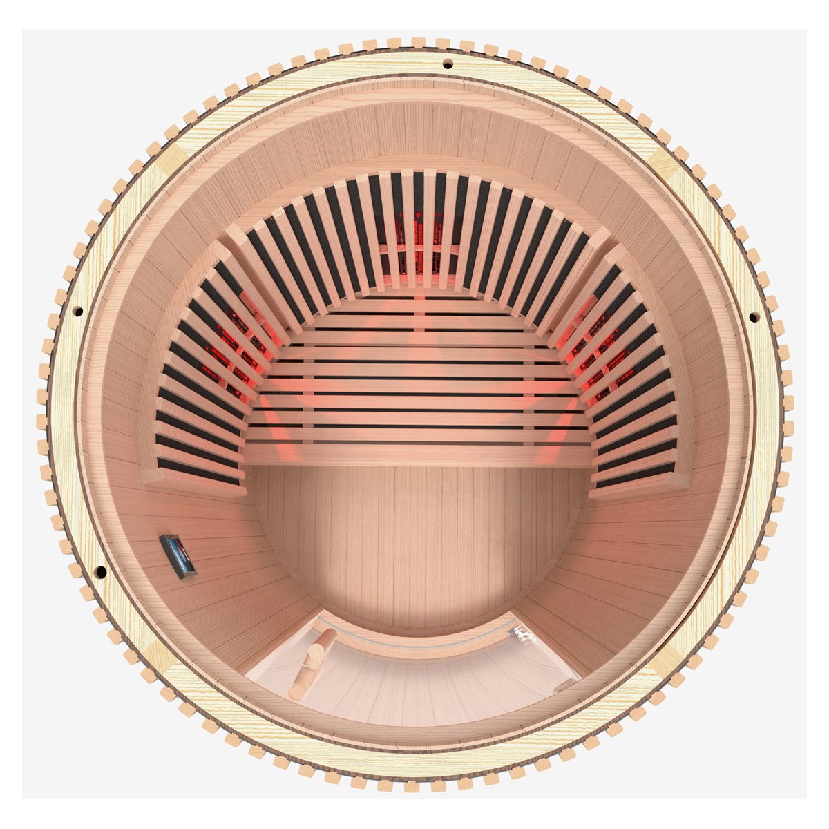 Sauna infrarouge circulaire individuel – Holl's Moon 1 place