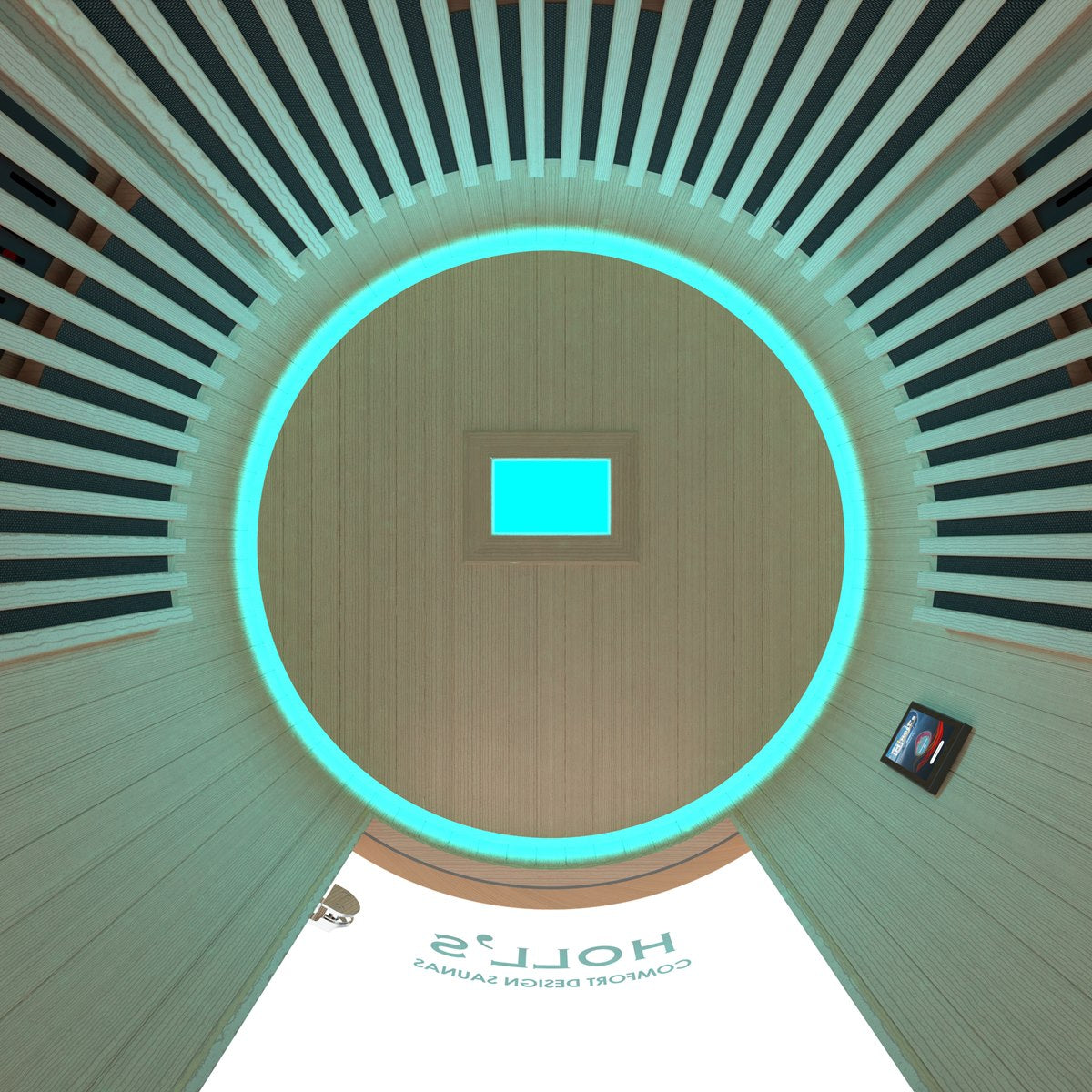 Sauna infrarouge circulaire individuel – Holl's Moon 1 place