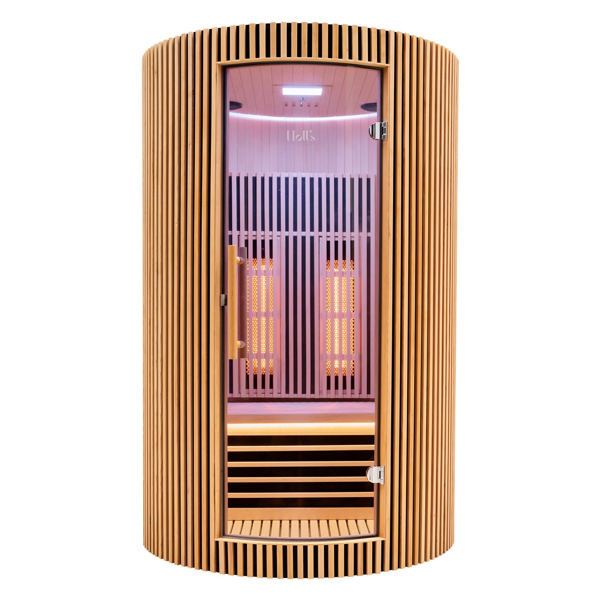 Holl's Moon 2 places – sauna infrarouge design au format circulaire