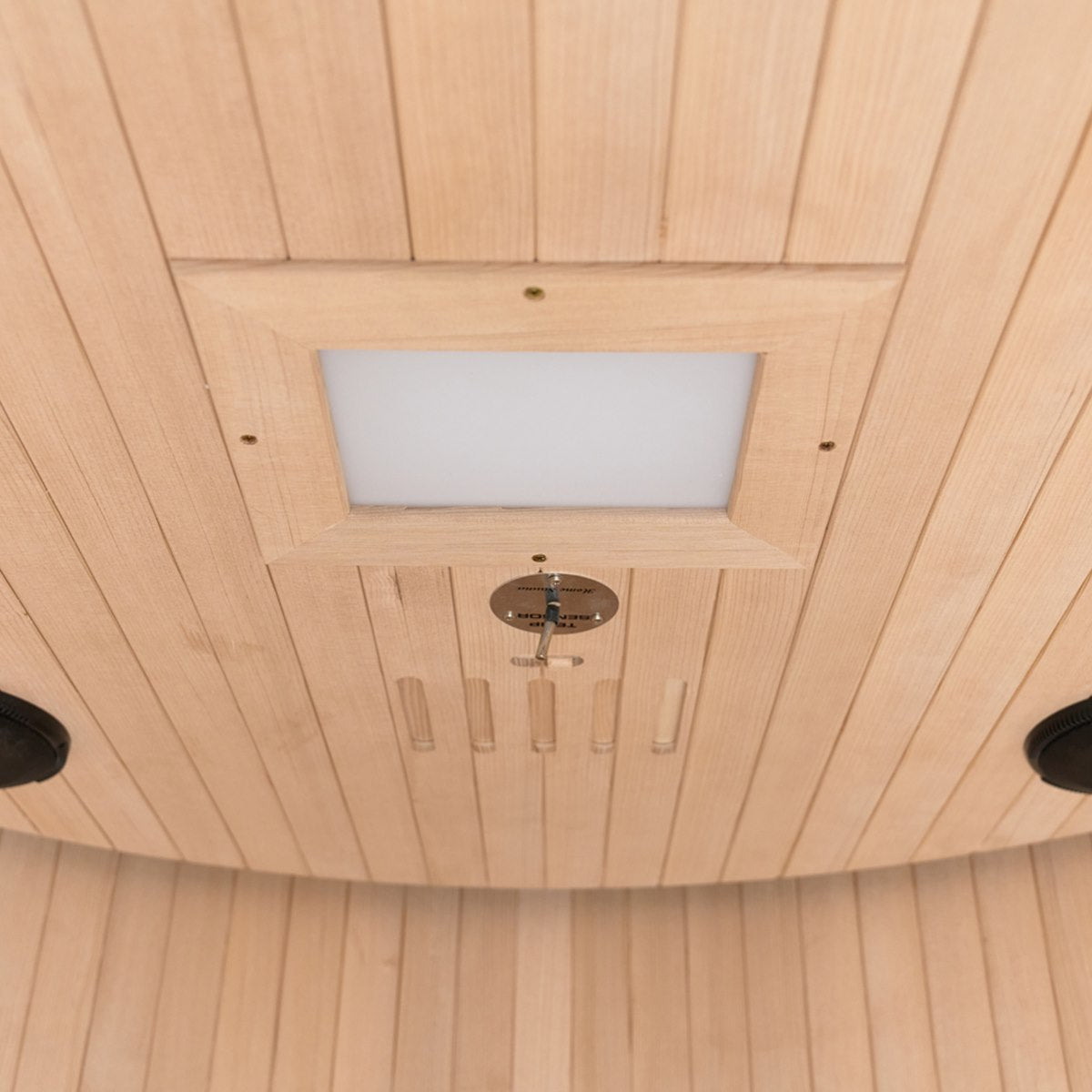 Sauna infrarouge design au format circulaire – Holl's Moon 2 places