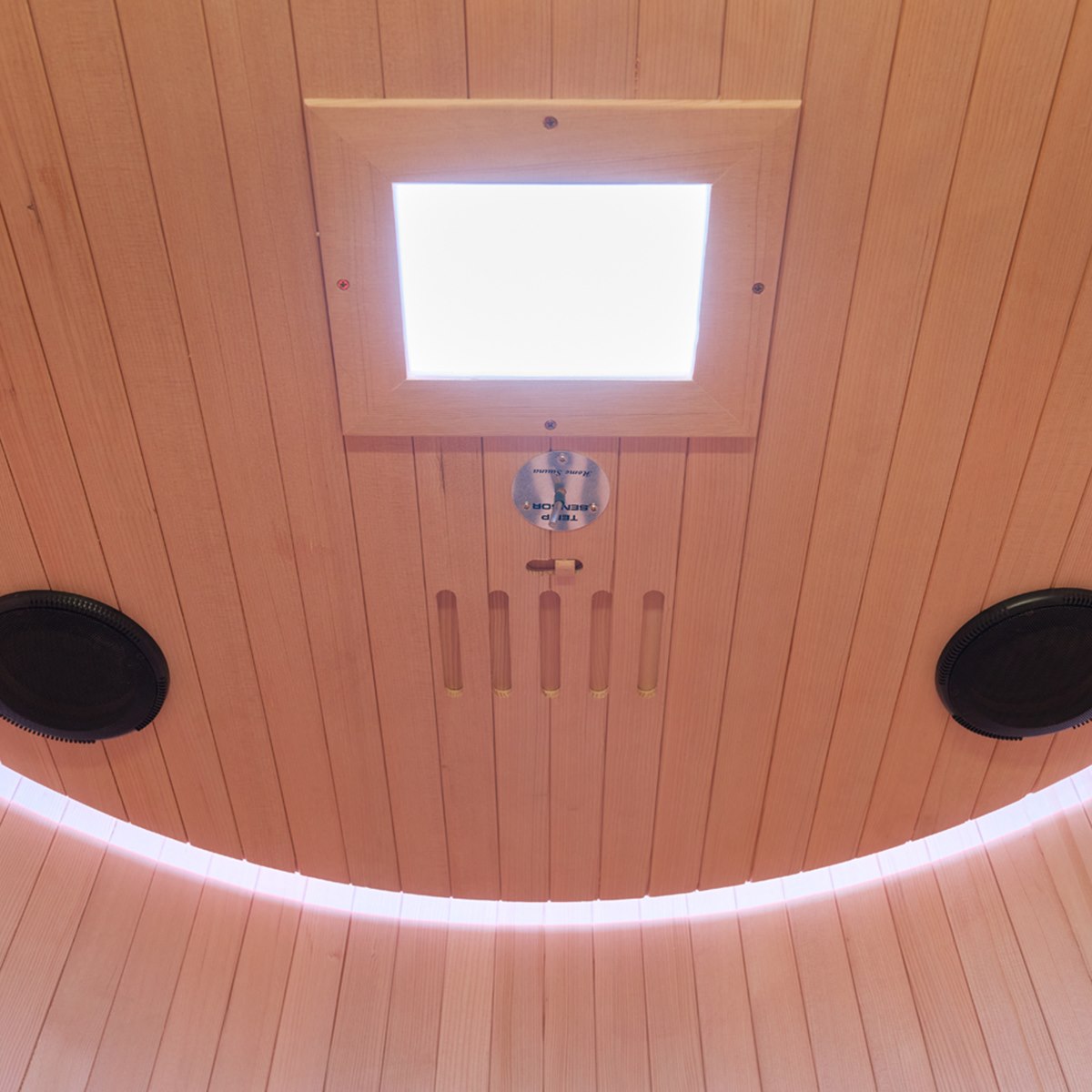 Sauna infrarouge design au format circulaire – Holl's Moon 2 places