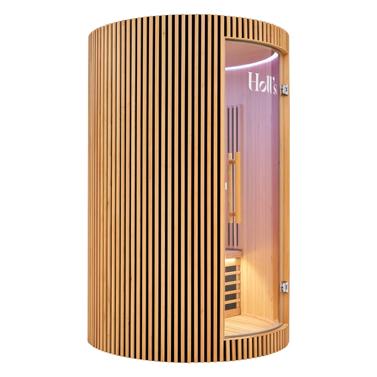 Sauna infrarouge design au format circulaire – Holl's Moon 2 places