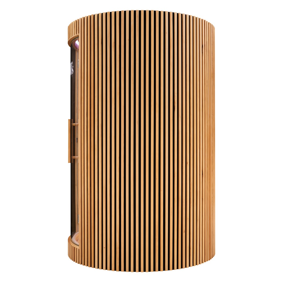 Sauna infrarouge design au format circulaire – Holl's Moon 2 places