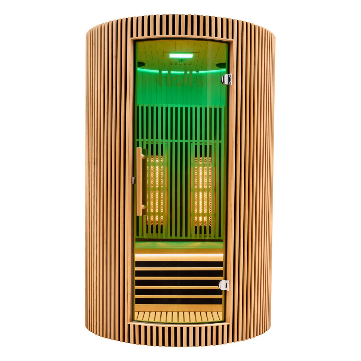 Sauna infrarouge design au format circulaire – Holl's Moon 2 places