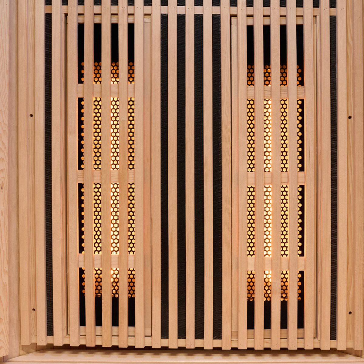 Sauna infrarouge design au format circulaire – Holl's Moon 2 places