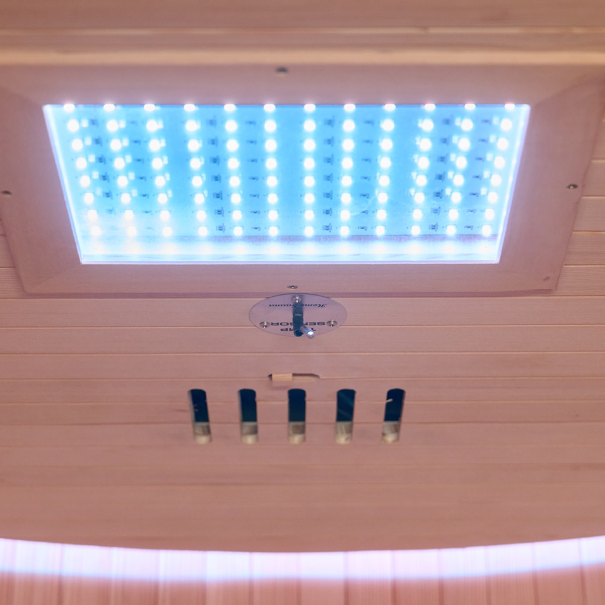 Grand sauna infrarouge circulaire à partager – Holl's Moon 4 places