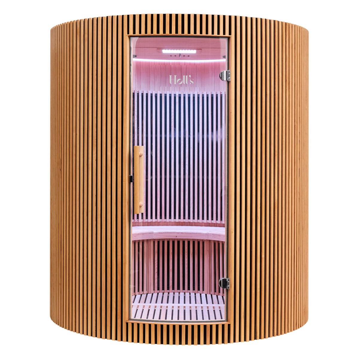 Grand sauna infrarouge circulaire à partager – Holl's Moon 4 places