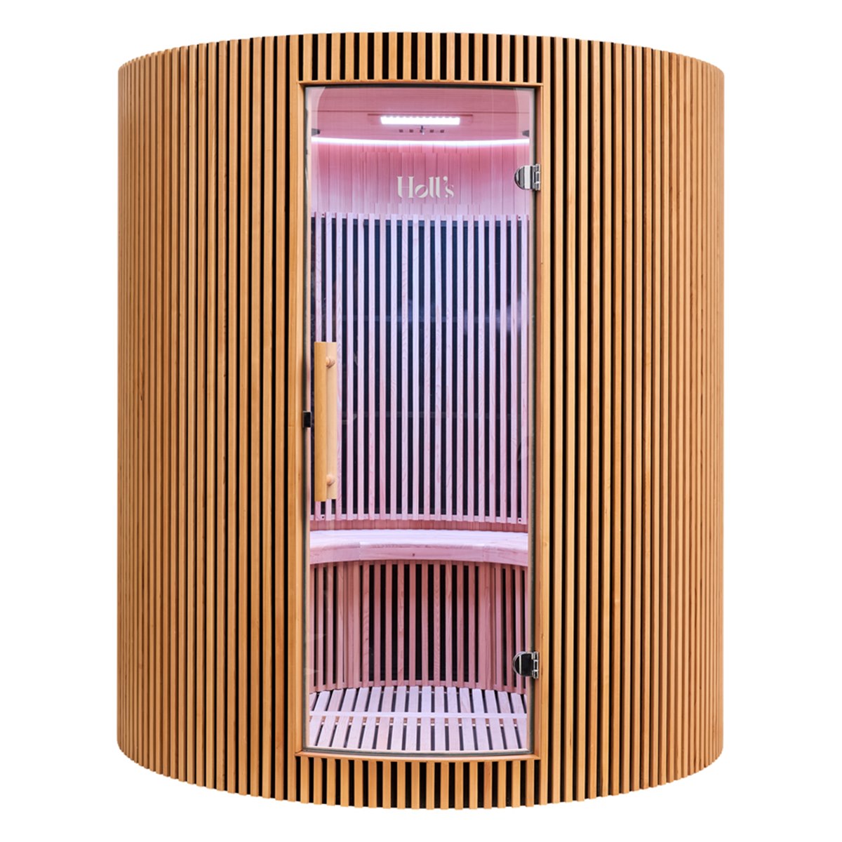 Grand sauna infrarouge circulaire à partager – Holl's Moon 4 places