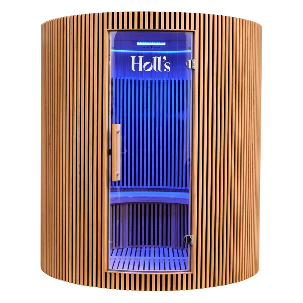 Grand sauna infrarouge circulaire à partager – Holl's Moon 4 places