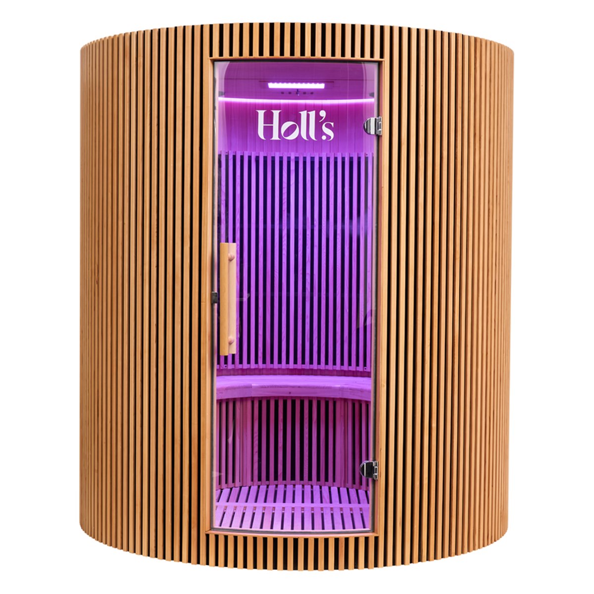 Grand sauna infrarouge circulaire à partager – Holl's Moon 4 places