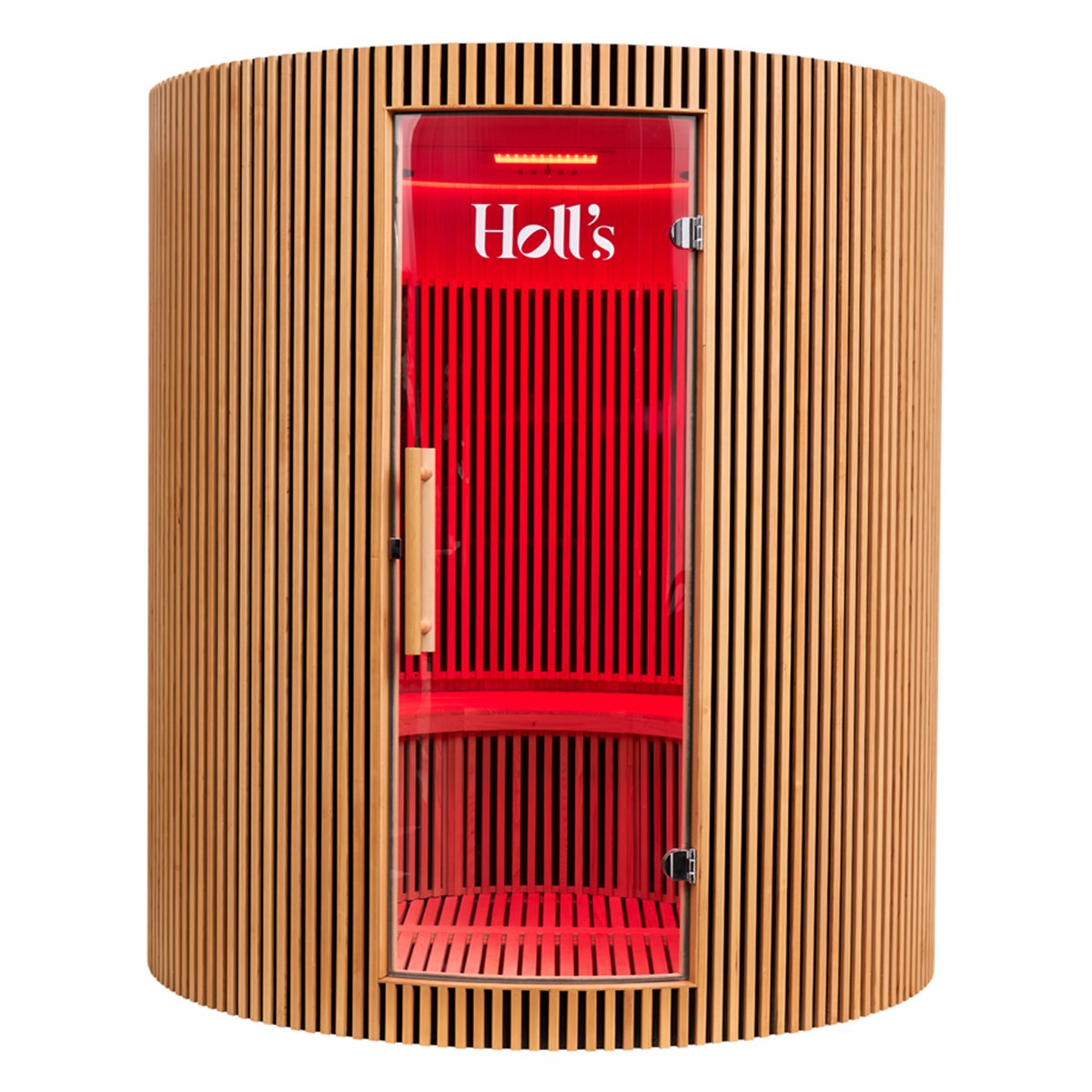 Grand sauna infrarouge circulaire à partager – Holl's Moon 4 places