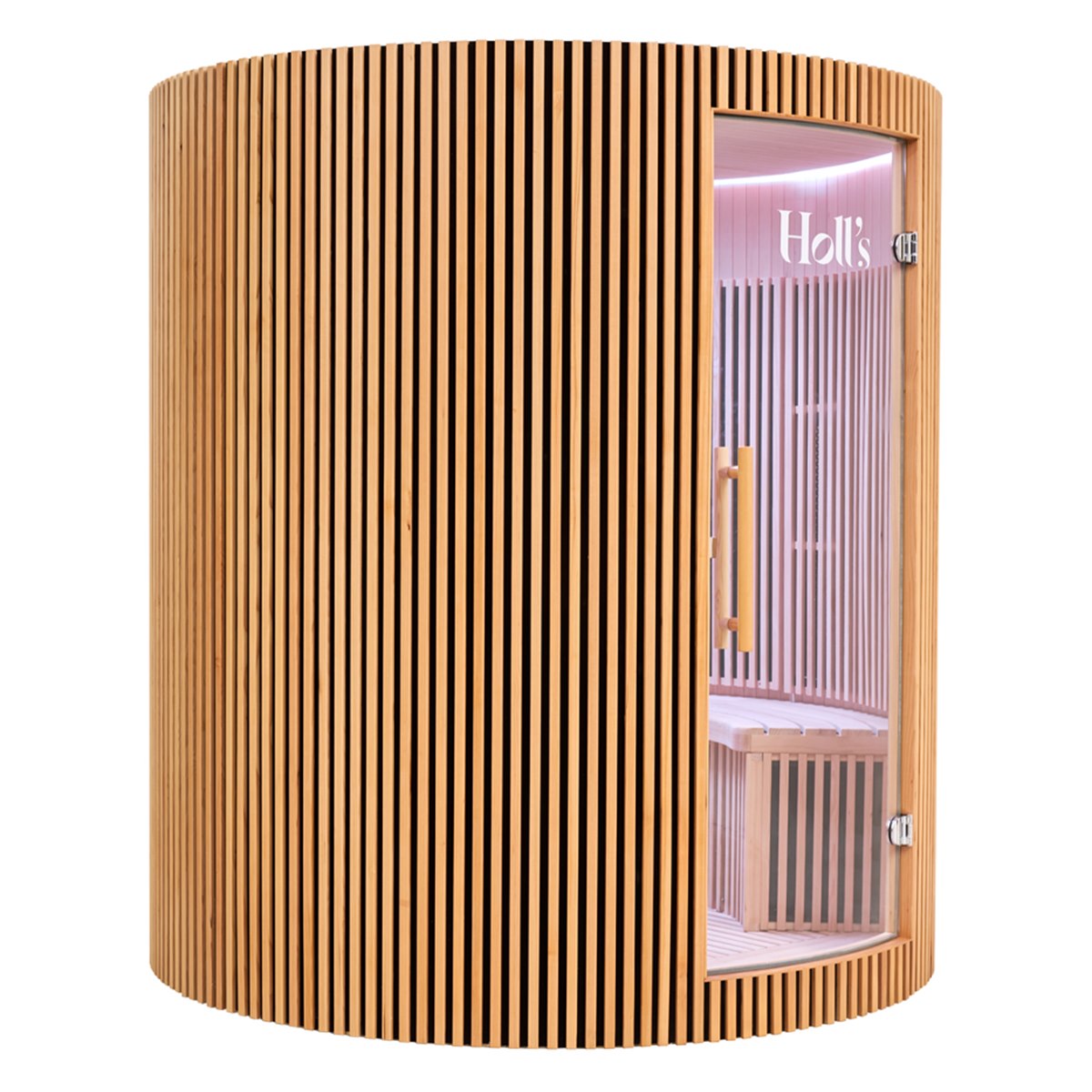 Grand sauna infrarouge circulaire à partager – Holl's Moon 4 places