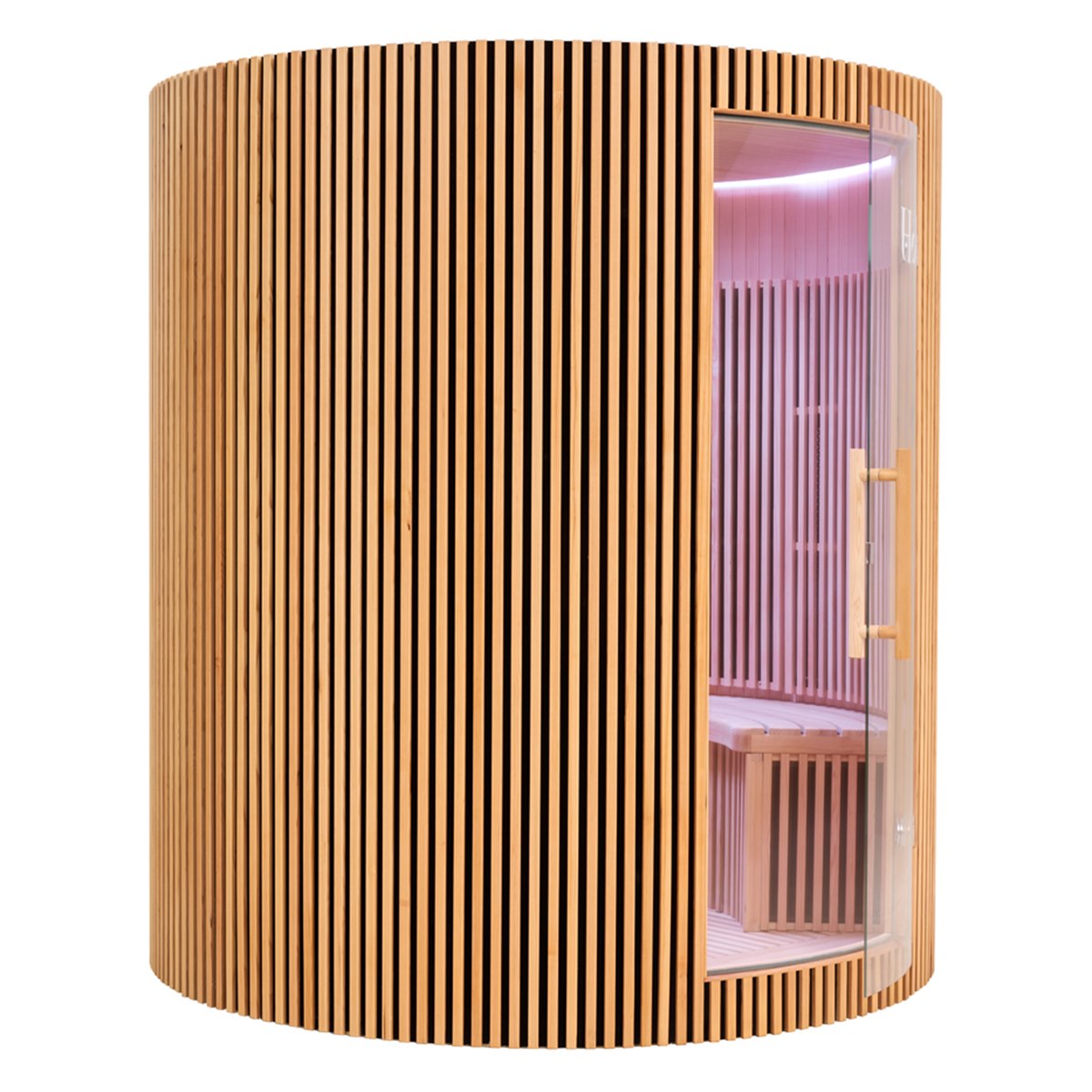 Grand sauna infrarouge circulaire à partager – Holl's Moon 4 places