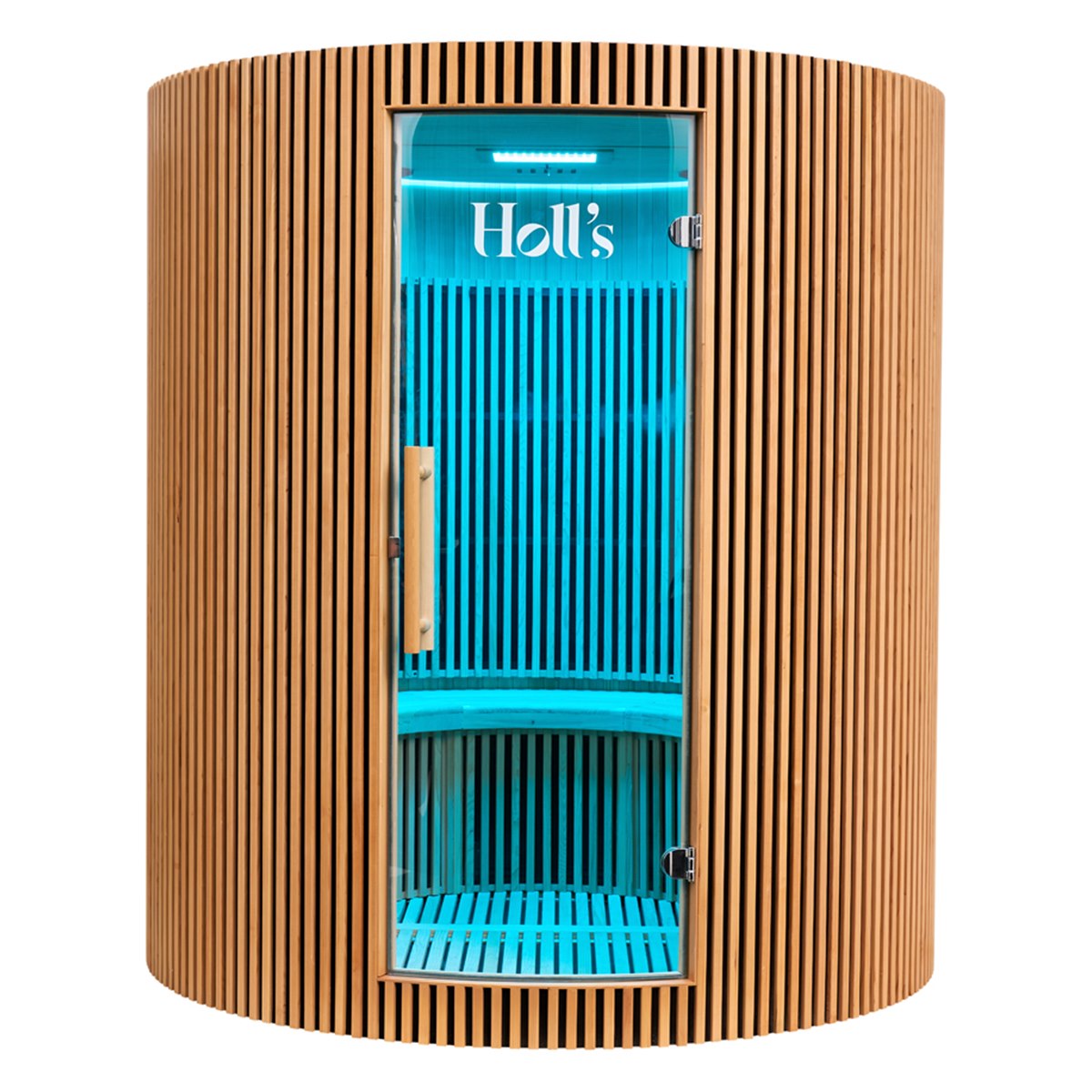 Grand sauna infrarouge circulaire à partager – Holl's Moon 4 places