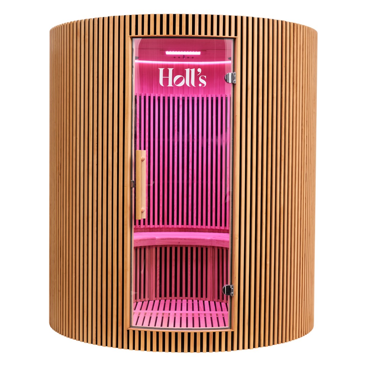 Grand sauna infrarouge circulaire à partager – Holl's Moon 4 places