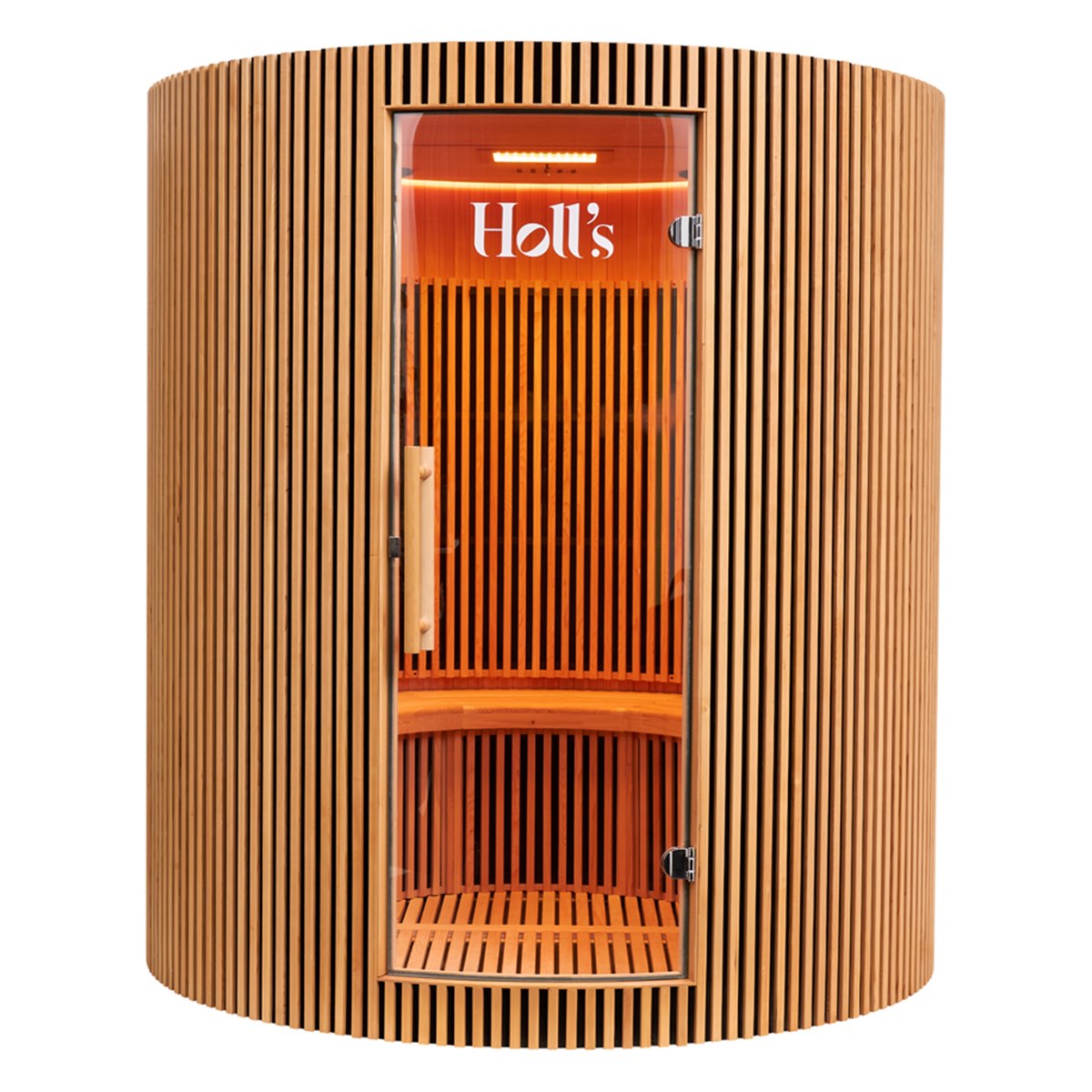 Grand sauna infrarouge circulaire à partager – Holl's Moon 4 places