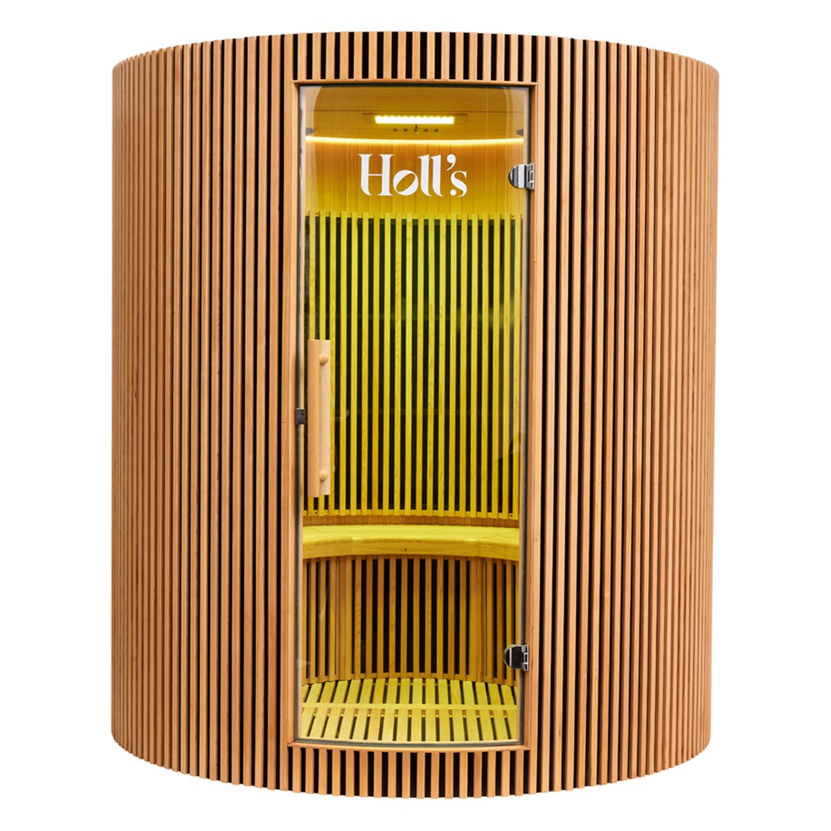 Grand sauna infrarouge circulaire à partager – Holl's Moon 4 places