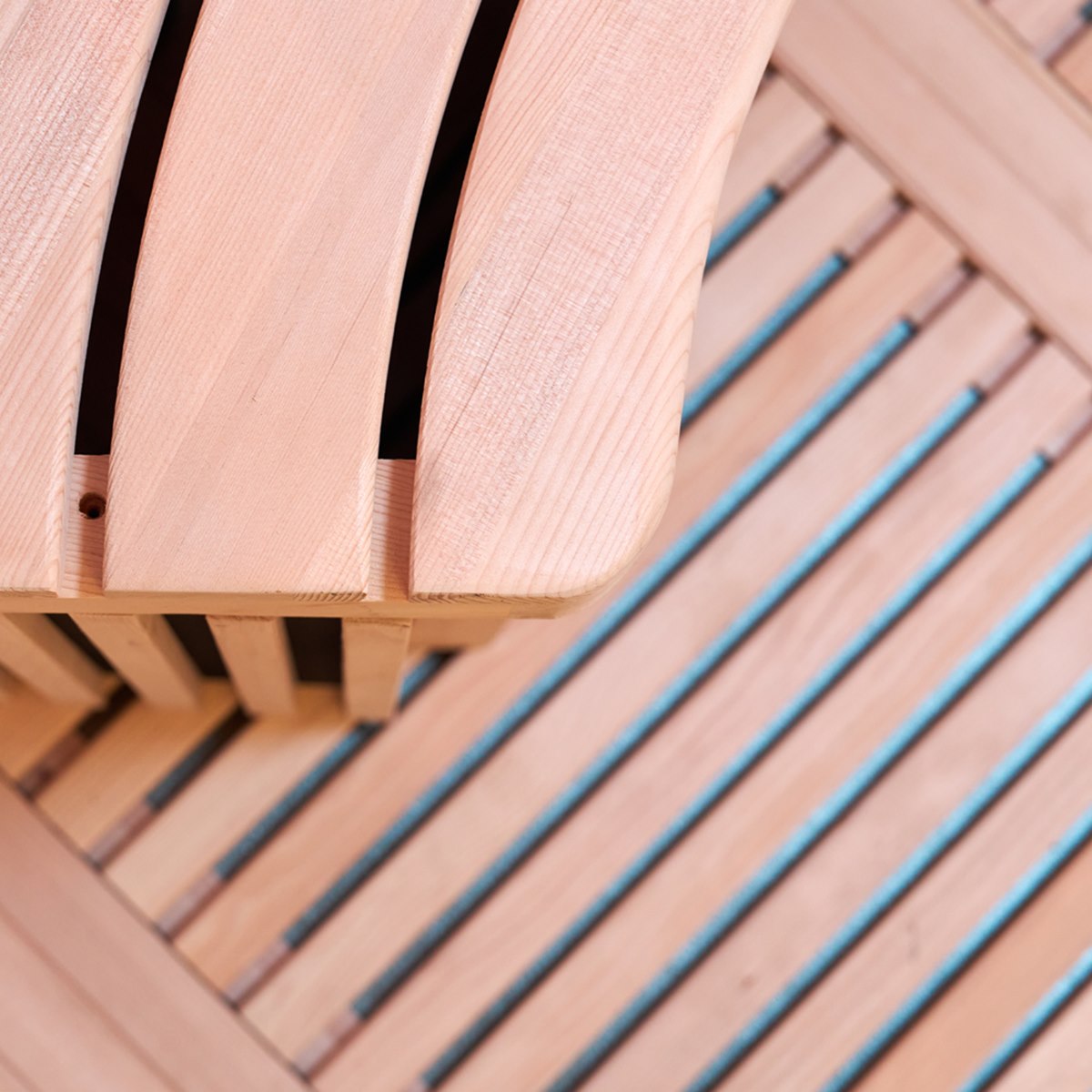 Grand sauna infrarouge circulaire à partager – Holl's Moon 4 places