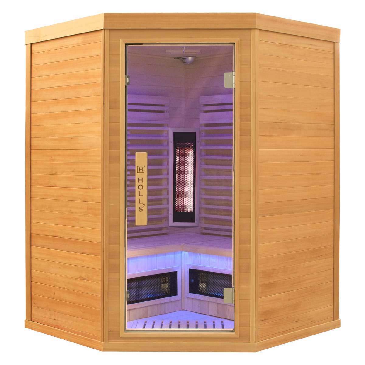 Holl's PureWave EVO 3 places angulaire – sauna infrarouge d'angle compact