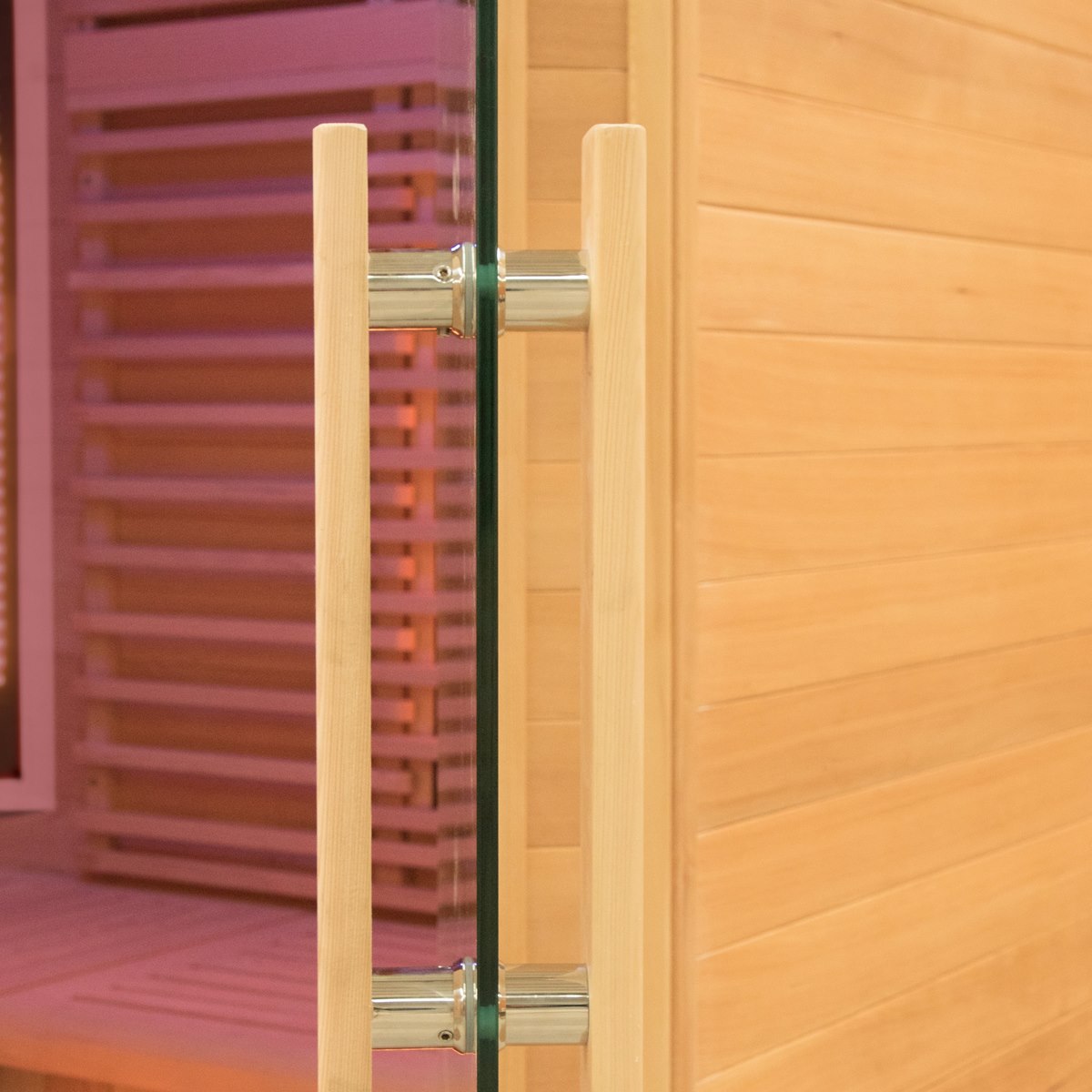 Sauna infrarouge d'angle compact – Holl's PureWave EVO 3 places angulaire