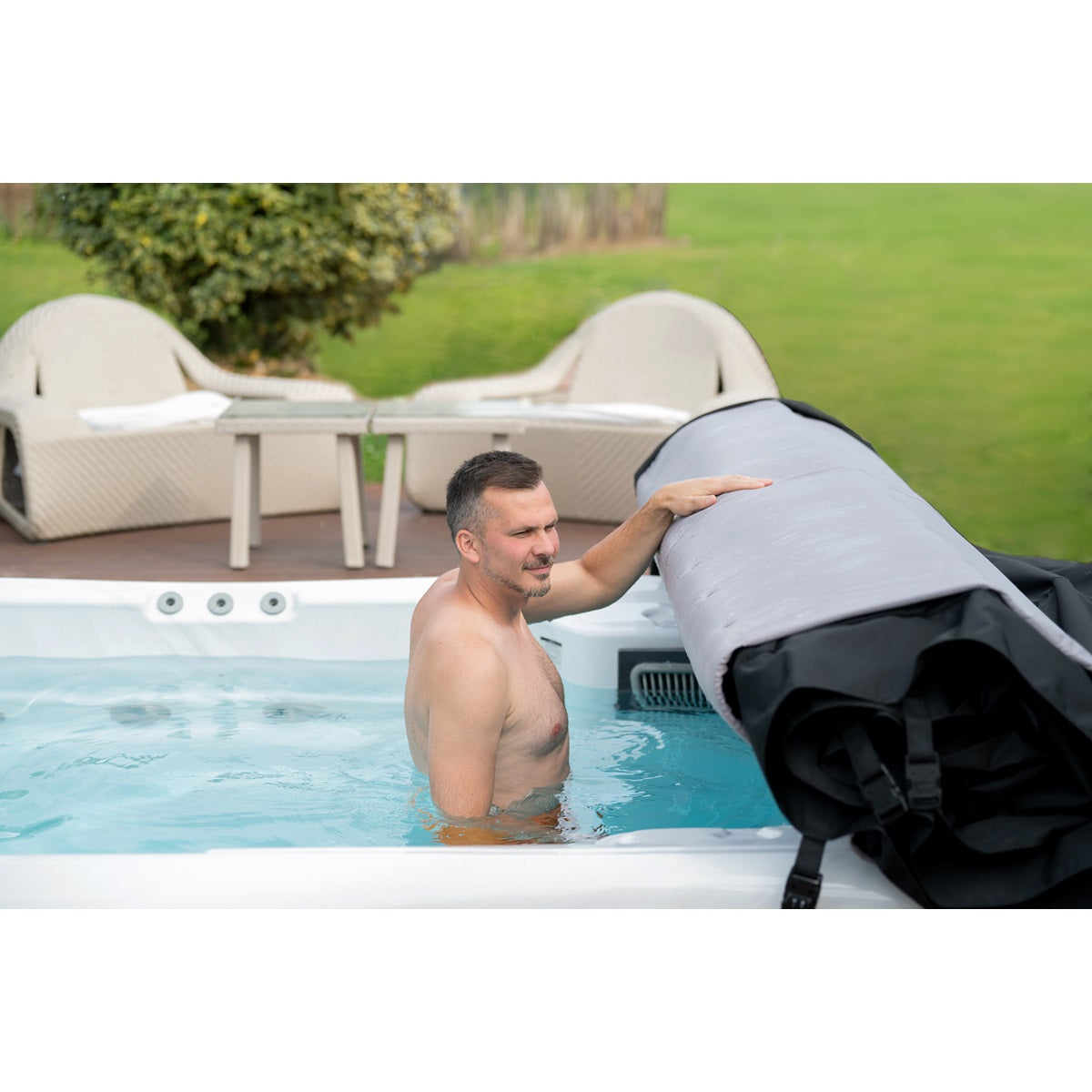 RollCover Couverture de spa de nage Wellis - vue 01