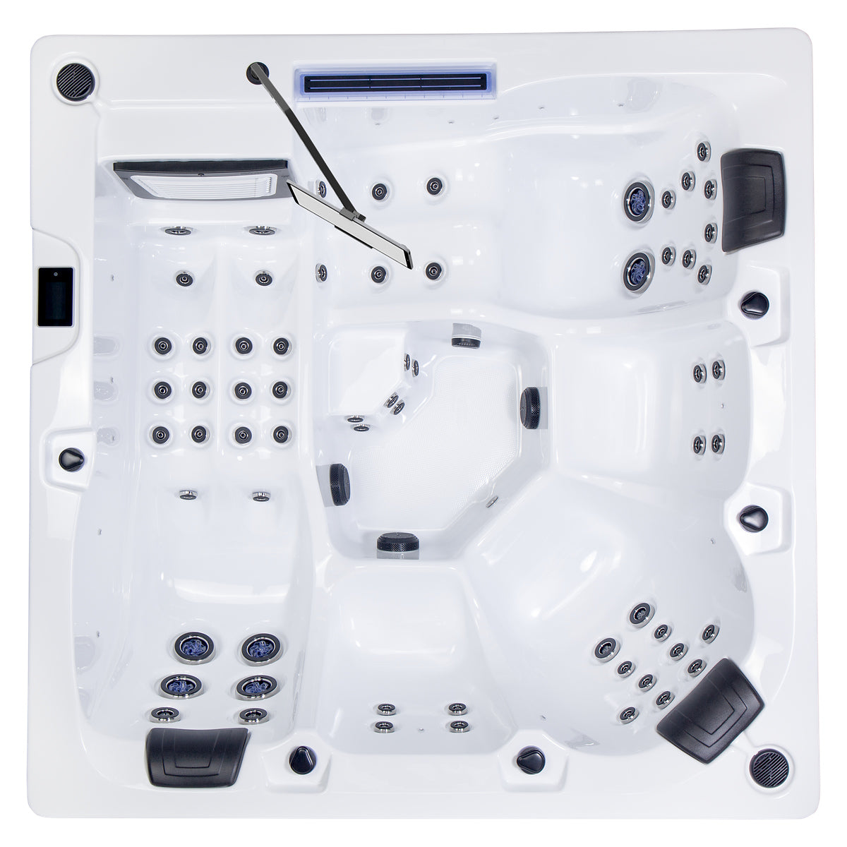 Wellis Wibe Atlantis Cinema 5 places Ice White — vue de dessus