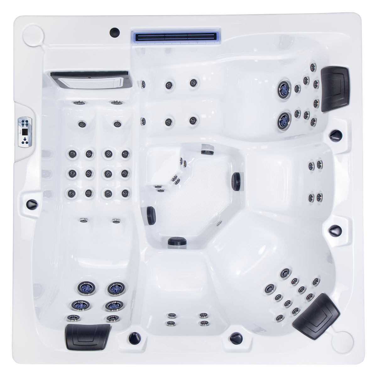 Wellis Wibe Atlantis Deluxe 5 places Ice White — vue de dessus