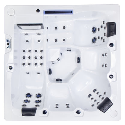 Wellis Wibe Atlantis Deluxe 5 places Ice White — vue de dessus