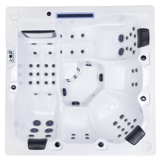 Wellis Wibe Atlantis Deluxe 5 places Ice White — vue de dessus