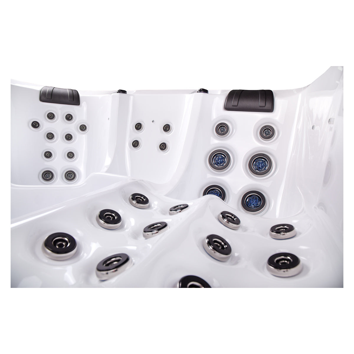 Wellis Wibe Atlantis Deluxe 5 places Ice White — détail du spa