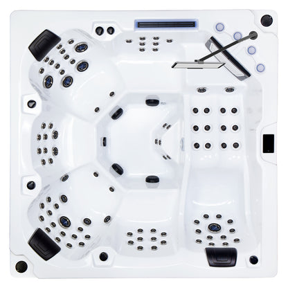 Wellis Wibe Avatar Cinema 6 places Ice White — vue de dessus
