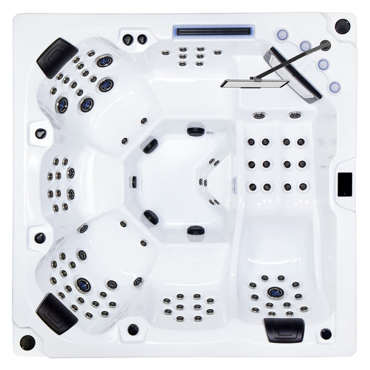 Wellis Wibe Avatar Cinema 6 places Ice White — vue de dessus