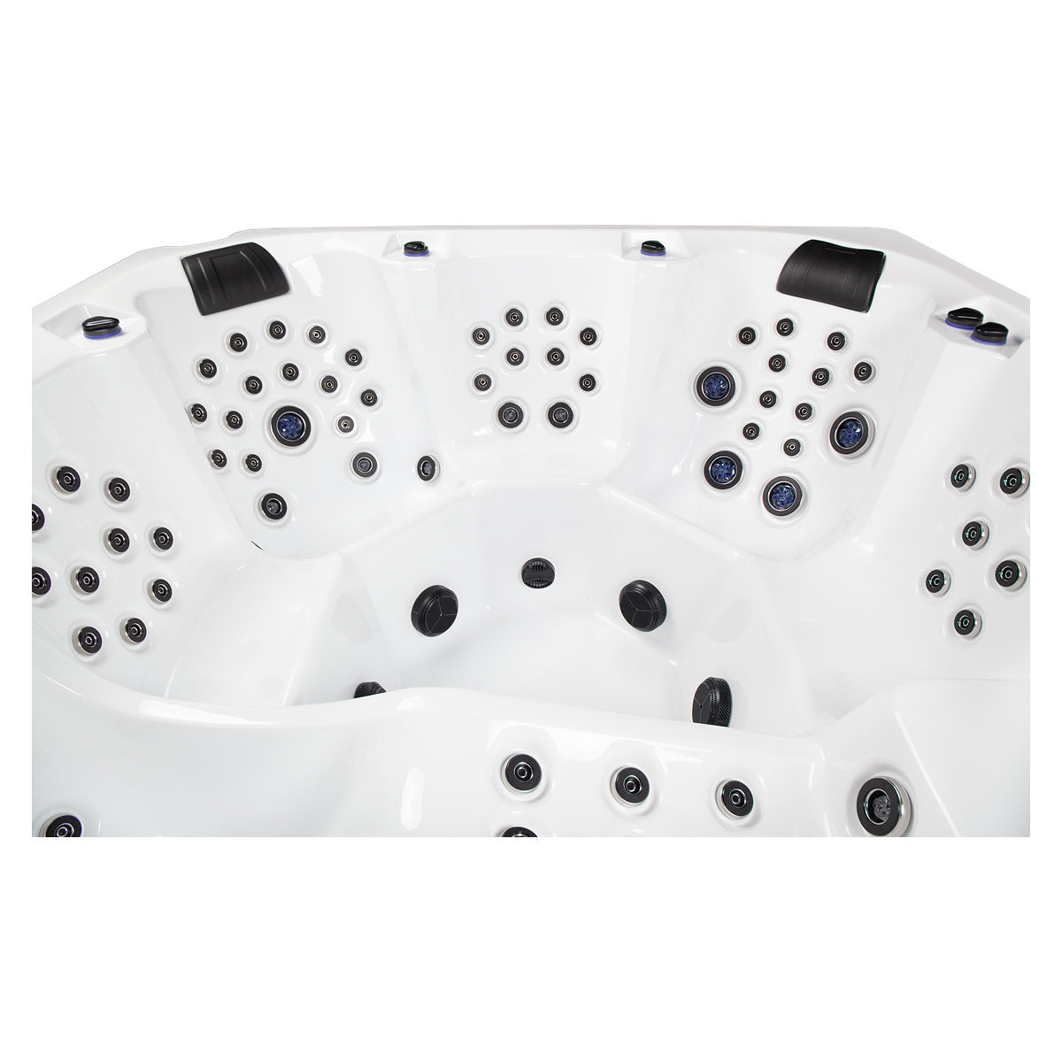 Wellis Wibe Avatar Deluxe 6 places Ice White — détail du spa