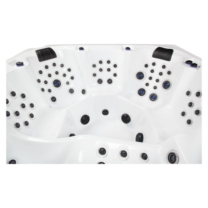 Wellis Wibe Avatar Deluxe 6 places Ice White — détail du spa
