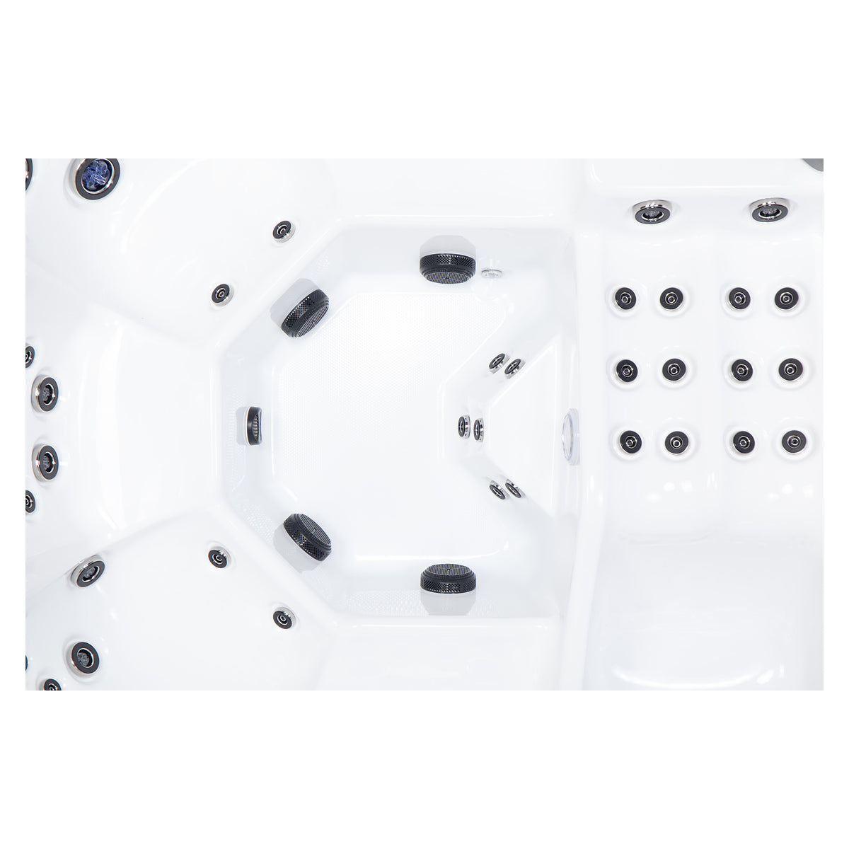 Wellis Wibe Avatar Deluxe 6 places Ice White — détail du spa