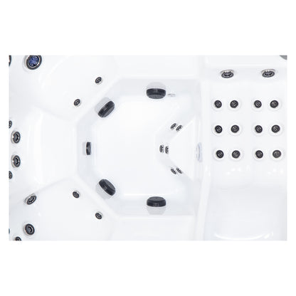 Wellis Wibe Avatar Deluxe 6 places Ice White — détail du spa