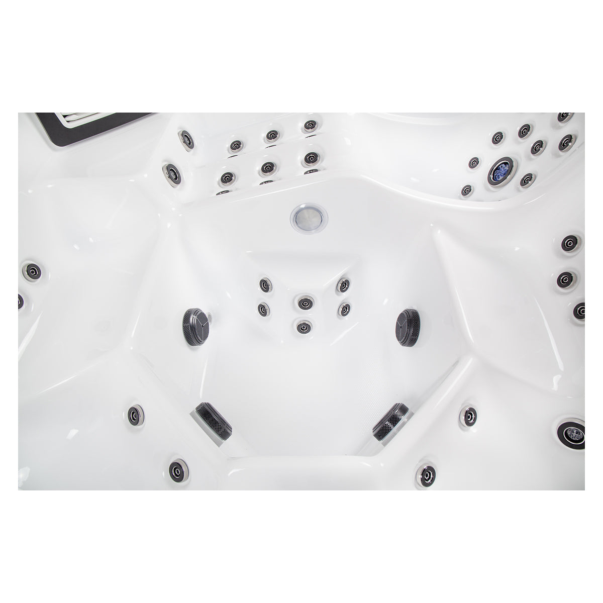 Wellis Wibe Avatar Deluxe 6 places Ice White — détail du spa