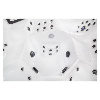 Wellis Wibe Avatar Deluxe 6 places Ice White — détail du spa