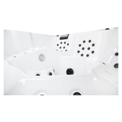 Wellis Wibe Avatar Deluxe 6 places Ice White — détail du spa